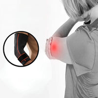 Manchon de compression bras schématisation de douleur au coude - cocoonease