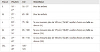Guide des tailles - Appareil pour étirer le dos - cocoonease