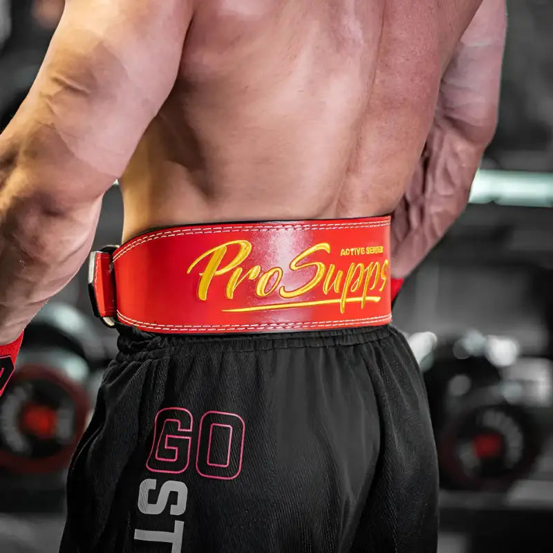 Ceinture de Force Musculation - rouge et doré- cocoonease