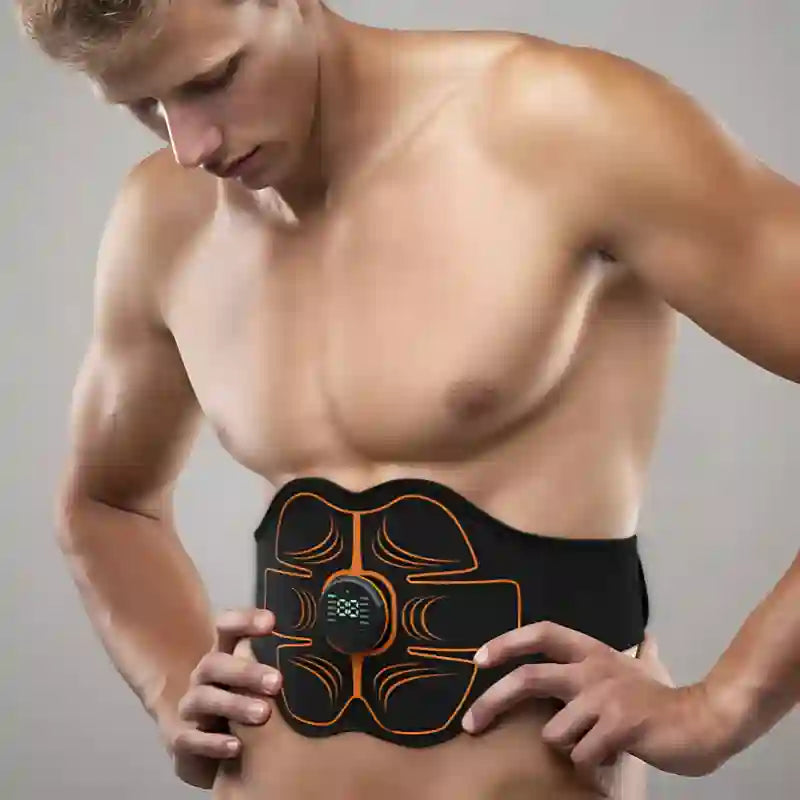 Electrostimulation Ceinture Abdominale, tonifie muscles abdominaux, écran digital ajustable - cocoonease
