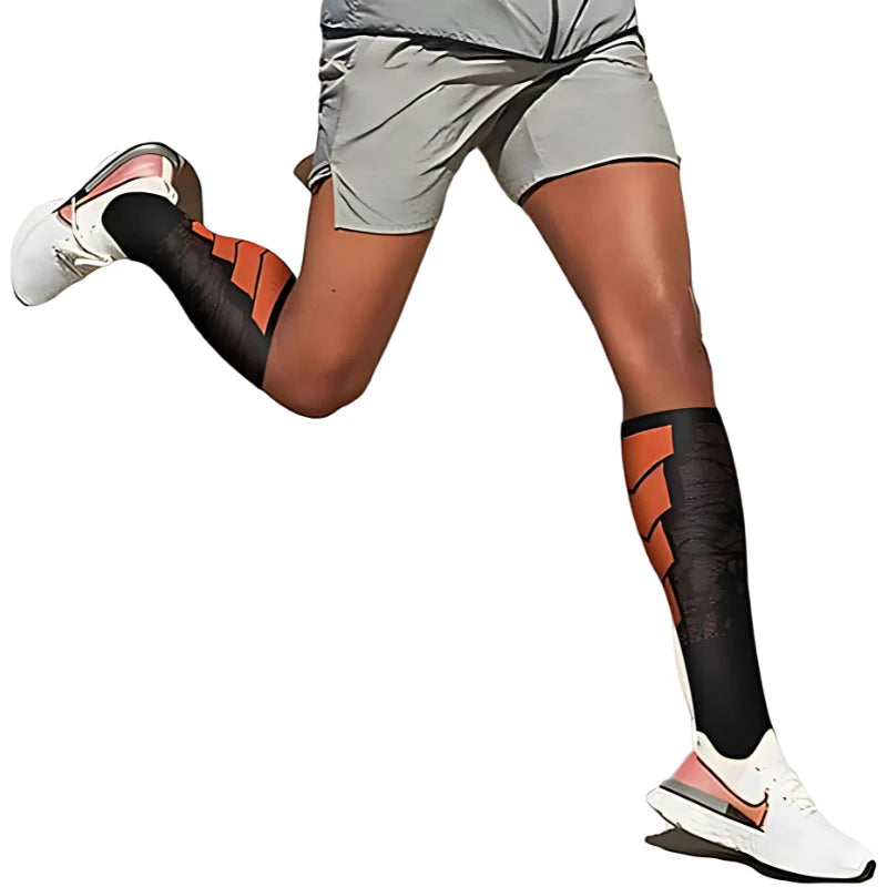 Chaussettes Compression Running - porté par un sportif - cocoonease 
