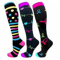 Chaussettes Infirmière - noir avec motif différent - cocoonease