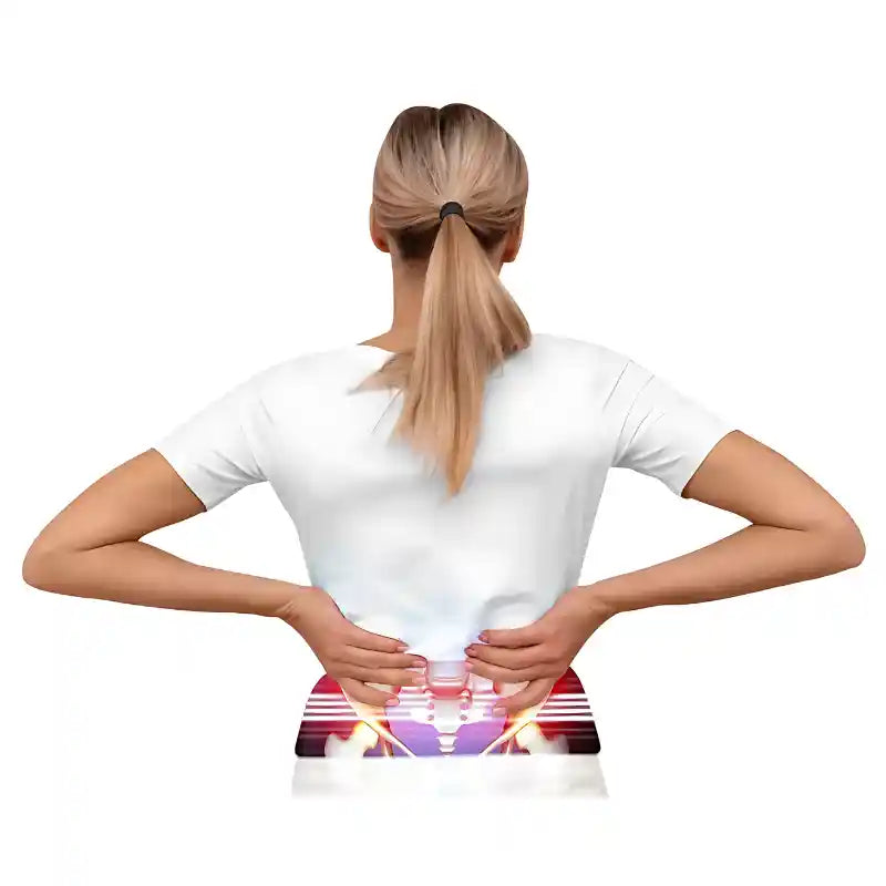 Ceinture de Maintien Lombaire noire avec des bandes blanches pour un soutien optimal et une meilleure posture - cocoonease