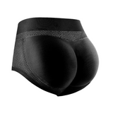 Vue arrière de la Culotte Push Up noire, mettant en évidence son design sculptant et ses coussinets pour un effet liftant des fesses - cocoonease
