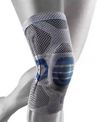 Genouillere_Rotulienne_pour_le_Sport Gris & Bleu de Cocoonease. Accessoire pour le sport idéal pour un effet compression sportive