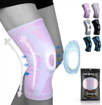 Genouillere_Rotulienne_pour_le_Sport Rose Clair de Cocoonease. Accessoire pour le sport idéal pour un effet compression sportive