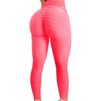 Legging Gainant Taille Haute rose – push-up galbant et maintien sculptant
