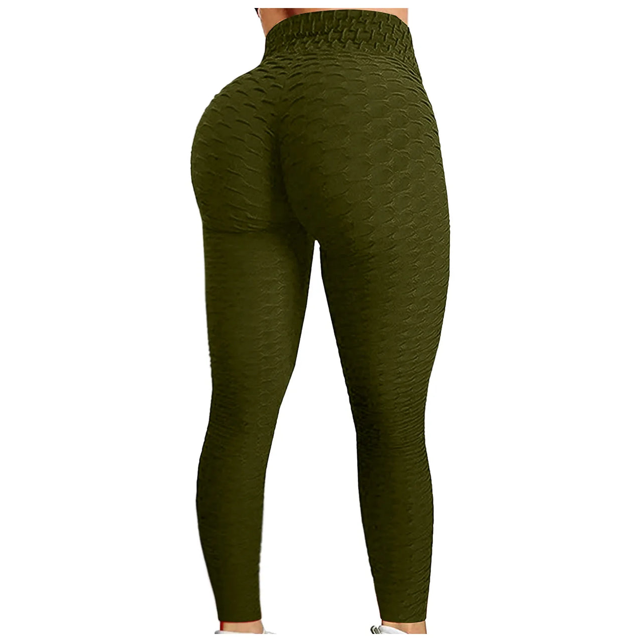 Legging Gainant Taille Haute Vert Kaki – tonifie la silhouette avec effet push-up