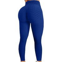 Legging de sport bleu royal femme  – effet push-up et maintien galbant