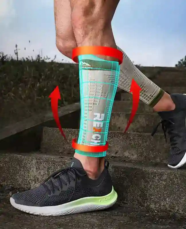 Manchon Mollet Compression pour mollet – maintien musculaire, amélioration du retour veineux et soulagement des douleurs liées à l’effort.