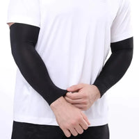 Manchons de Compression Bras -protection UV Cocoonease noirs, légers et respirants, parfaits pour le sport et l’extérieur.