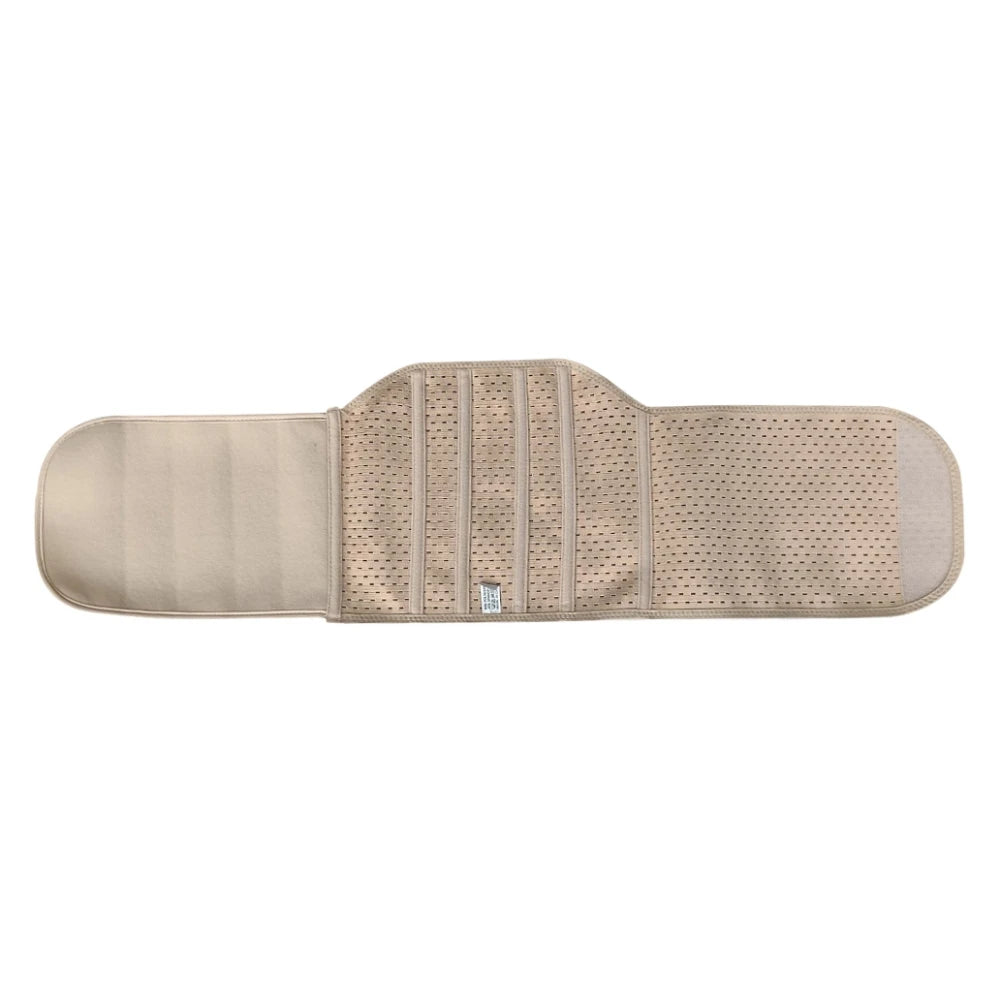Gaine Post-Partum beige, conçue pour offrir un soutien abdominal confortable et aider à retrouver une silhouette affinée après l'accouchement. - cocoonease