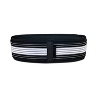 Ceinture de Maintien Lombaire noire avec des bandes blanches pour un soutien optimal et une meilleure posture - cocoonease