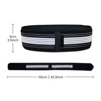 Ceinture de Maintien Lombaire noire avec des bandes blanches pour un soutien optimal et une meilleure posture - cocoonease