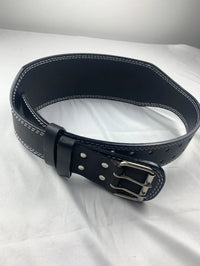 Ceinture pour la Musculation en cuir noir avec boucle robuste, offrant un soutien lombaire et abdominal pour les entraînements de musculation - cocoonease