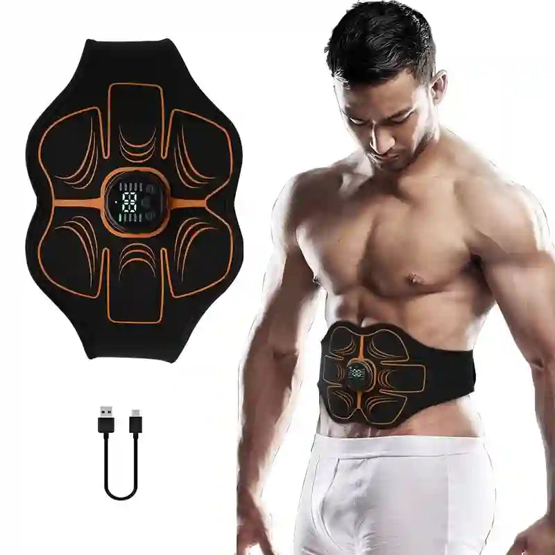 Electrostimulation Ceinture Abdominale, tonifie muscles abdominaux, écran digital ajustable - cocoonease