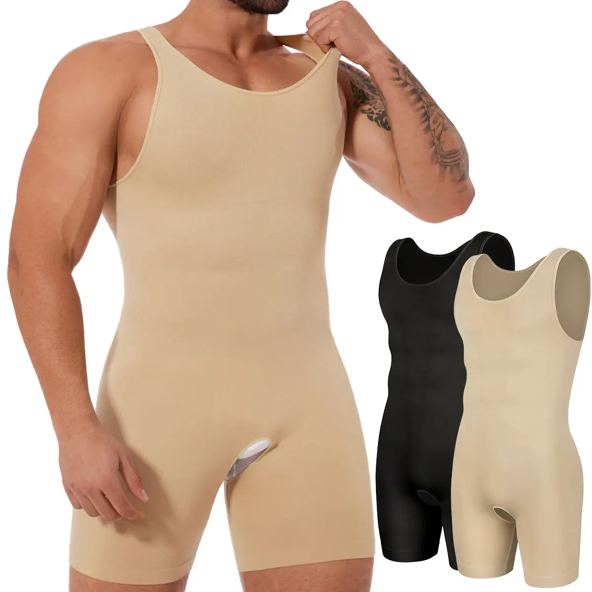 Body Gainant Amincissant Homme, affine taille, ventre plat, effet sculptant et discret sous vêtement - cocoonease