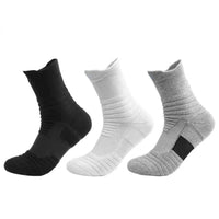 Lot de 3 Paires de Socquette de Contention Homme - Respirantes, Élastiques, Sport Basketball et Cyclisme - cocoonease