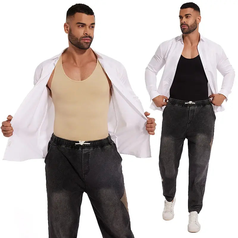 Body Gainant Amincissant Homme, affine taille, ventre plat, effet sculptant et discret sous vêtement - cocoonease