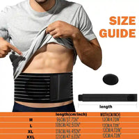 Ceinture homme élastique avec velcro médical ajustable, maintien lombaire durable et respirant - cocoonease
