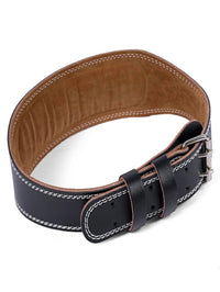 Ceinture pour la Musculation en cuir noir avec boucle robuste, offrant un soutien lombaire et abdominal pour les entraînements de musculation - cocoonease