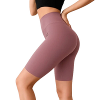 Short Femme Push Up mauve nude – effet galbant invisible, tenue seconde peau