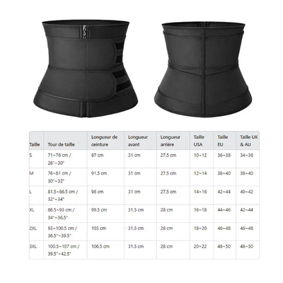 Guide des tailles - Ceinture corset femme - cocoonease